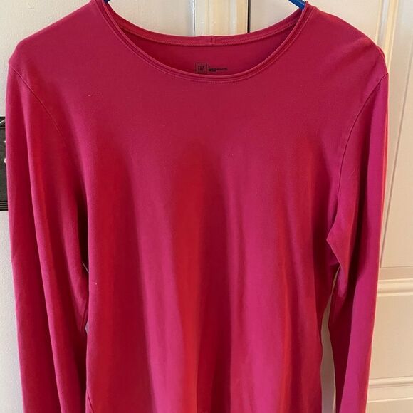 🔵 Gap long sleeve crew Pink top size Large - Picture 5 of 6